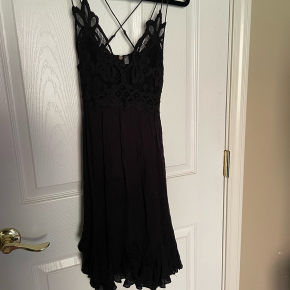 Free People Adella Slip Dress - XS Black - Picture 5 of 13
